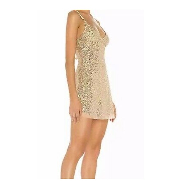 Free people gold rush mini slip dress - Picture 4 of 4